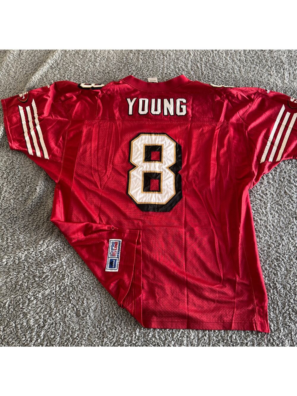 Vintage 2000 Authentic Adidas Steve Young NFL San Francisco 49ers Jersey 54 RARE
